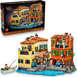 LEGO Ideas Italian Riviera Building Set for Adults - DIY Home & Office Decor for Men & Women Ages 18+ - Construct 3 Colorful Buildings & 10 Minifigures W/Accessories - Gift Idea for Birthdays - 21359