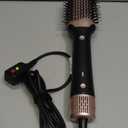 slopehill Blow Dryer Brush - Hot Air Brush with High Speed Motor 100,000RPM, Ionic Hair Dryer and Styler Volumizer with Oval Barrel for Hair, 3 Temps,1400W, Black