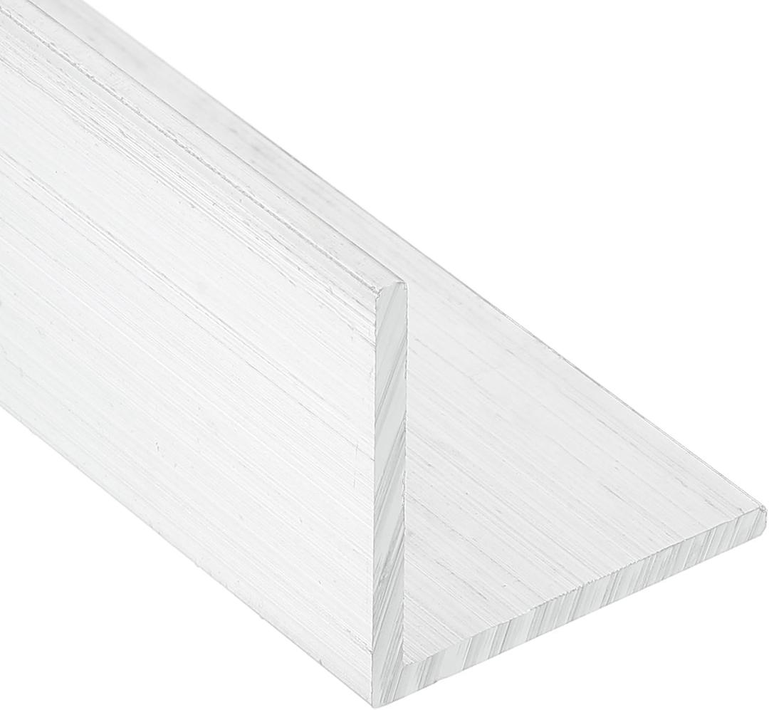 MECCANIXITY Aluminum Angle, 1.57"x1.57"x12" Long 0.12" Wall Thick 6063 Aluminum Bars T5 Temper Mill Stock for Building Construction, Furniture, Shelves, Brackets, DIY, Industrial 1pcs