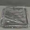 Cooking Crisp Air-Flow Trays: 3-Pack Mesh Stainless Steel Replacement Grill Basket - Fit West Bend Air Fryer Oven 12.6&15 QT PowerXL 12QT - Max Airflow - BPA-Free - Teflon-Free (9 X 10-1/4, Silver)