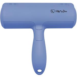 Pet Hair Remover and Reusable Lint Roller- Fluffy Paws Cat and Dog Hair Remover -Blue Color Handle