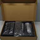 OPNICE Desk Organizer and Accessories, 2-Tier Computer Monitor Stand Riser with Drawer and 2 Pen Holders, Laptop Stand, Office Desk Accessories for Office Supplies, Black (Black 1-Pack)