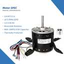 5KCP39PGV623CS Blower Fan Motor HC45TE113 Compatible with Carrier Bryant Payne Furnace, 3/4HP 1075RPM/3Speeds 115V 9.5A Replace GE Genteq Motor 82113 Y7L623F515S LEUNGOO