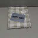 Checkered Tablecloth Rectangle Waterproof Gingham Table Cloth Washable Buffalo Plaid Table Cover Wrinkle Free for Kitchen, Dining and Outdoor Picnic, 52 x 70 Inch, Light Grey and White