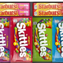 SKITTLES & STARBURST Assorted Candy Variety Pack for Holidays, Gifts, Parties, Candy Assortment, 62.79 oz (30 Count) Bulk Box