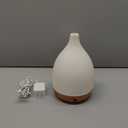 InnoGear Oil Diffuser, 300ML Ceramic Diffuser for Essential Oils Handcrafted Aromatherapy Diffuser Ultrasonic Cool Mist Humidifier with 4 Timers Waterless Auto Off for Room Office, White