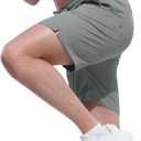 UIQUR Men's Swim Trunks Board Shorts Quick Dry Bathing Suits with Mesh Lining Pockets 7 Inch Inseam Beach Swimwear (Gray, XXL)