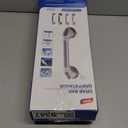 TAILI Grab Bars for Bathtubs and Showers 2 Pack Suction Grab Bar, Heavy Duty Shower Handle Removable Bath Handrails for Seniors and Elderly, Bathroom Safety Grip No Drilling Waterproof,Grey (16.8", Gray)