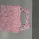 WDIRARA Women's Cut Out Lace Crop Bustier Corset Tank Top Sexy Going Out Party Club Tops Pink X-Small