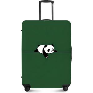 ANNA QUEEN Panda Travel Luggage Cover- Cartoon Cute Stretchable Airplane Suitcase Protector Sleeve,Universal Washable Fit for 20-22 Inch Checked Baggage,Water Resistant Durable Luggage Protector