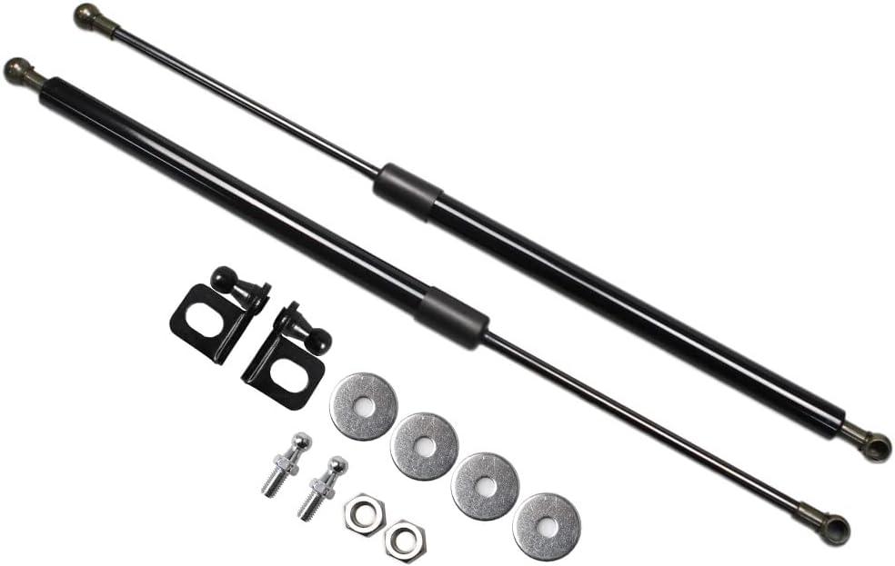 TSUBASA Lift Supports for 2008-2015 Toyota Venza (AV10) 1st Front Bonnet Hood Modify Shock Dampers Carbon Fiber Gas Struts Charged Springs Prop Rod Bar (2PCS) (Normal Black)
