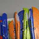 Fuwidvia 3 Pack Airplane Launcher Toys, 13.2'' LED Foam Glider Plane Toy for Boys, 2 Flight Modes Outdoor Flying Toys Birthday Gifts for Boys Girls 4 5 6 7 8 9 10 11 12 Year Old (Blue & Green & Orange)