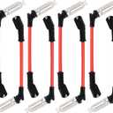 8PCS Spark Plug Wires Set Compatible with GMC Hummer Chevrolet Cadillac,Spark Plugs and Wires Replacement OEM#M8-48322,48322R