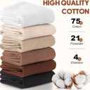 6 Pairs Ankle Socks for Women, Quarter Running Athletic Cushioned Cotton Mini Crew Socks, Coffee