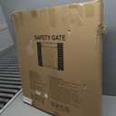 29.5-40.5" Baby Gate for Stairs, Dog Gate for Doorways, Walk Thru Auto Close Metal Baby Safety Gate for The House, Stairs and Doorways, Child Gate Pressure Mounted, Pet Gate for Dog Indoor - White
