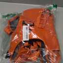 ICEFANG GN8 Tactical Dog Harness with 4X Metal Buckles for X-Large Sized Dogs,Reflective in Training Walking K9 Vest,No-Pull Front Leash Clip,Adjustable Pet Harness (Orange, X-Large (Pack of 1))