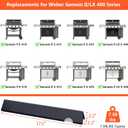 QuliMetal 66033 Flavorizer Bars for Weber GS4 Genesis 2 E-410/E-415/E-435, Grill Parts for Weber Genesis II LX E-440 Series Gas Grills, Upgraded 17" Porcelain Steel Grill Parts for Weber 66033 66796