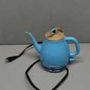 Anfilank Electric Gooseneck Kettle, 1L 1500W Fast Boil, 100% Stainless Steel BPA Free Pour-Over Coffee & Tea Kettle, Water Boiler with Auto Shut & Boil-Dry Protection, Turquoise