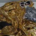 Jexine 70s Women Disco Outfit Costume Disco Party Top Pants Sunglasses Ball Necklace Earring Wig for Halloween New Year Eve, XL