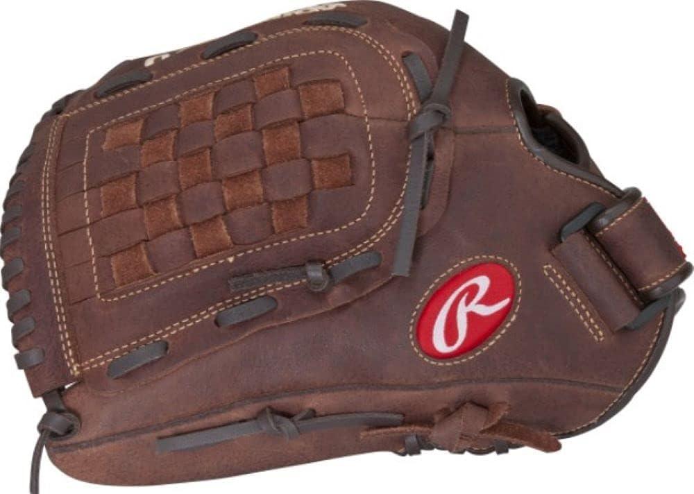 Rawlings | Player Preferred Adult Ball Glove | Baseball/Slowpitch Softball | Multiple Styles (12.5" | Utility, Basket Web | Brown)