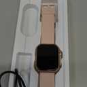 Smart Watch for Women Men Fitness: Smart Watch for iPhone&Android Bluetooth Call with SpO2 Sleep Heart Rate Monitor,IP68,Fitness Tracker with 120+Sport,Reloj Inteligente 30 Day+Battery Life, 2 Bands, Gold Pink
