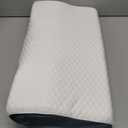 Derila King Size Neck Pillow for Sleeping, Ergonomic & Cervical Pillow for Neck Support & Relief, Memory Foam Side Sleeper Pillows, Bed Contour Pillows for Back, Stomach Sleepers (King Size (23.6" x 13.4" x 4.3"), 1 Pillow_white)