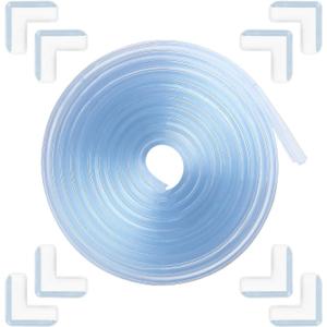 Edge Corner Protector Baby Proofing 6.6ft (2M) with 8 Corners, Clear Soft Corner Protectors Baby Proof, Furniture Corner Guard & Edge Safety, Edge Protector for Table and Fireplace