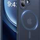 Magnetic for iPhone 17 Case,[Anti-Slip][Compatible with MagSafe][Military Grade Drop Protection] Shockproof Protective Translucent Matte Phone Case for iPhone 17 Case,Midnight Blue