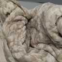 Exclusivo Mezcla Twin Size Fleece Blanket for Bed, Super Soft and Cozy Blankets All Season Use, Leaves Pattern, Plush Fuzzy Lightweight, Camel, 60x80 Inch