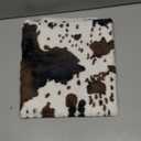 Nuanchu Western Cowboy Party Decorations Cow Print Cowhide Rug Wooden Wagon Wheel Vintage Rustic Western Party Decor for Cowboy Theme Birthday Decor