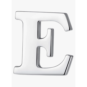 6 Pack Monogram Alphabet Letter E Brooch Pins, 0.8 inches Silver Initial Clothespins Lapel Pin Badge Collar for Men and Women Crafts, Custom Name, Accessories, Embellishment