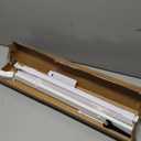 LazBlinds No Tools No Drill 1" Vinyl Mini Blinds, Cordless Blinds for Windows, Light Filtering Horizontal Window Blinds & Shades, 22 1/2" W x 48" H, White