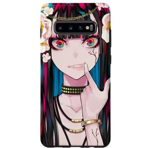 Galaxy S10+ Animegal with Red Eyes - Vampire Girl - Nerd Fan - Phone Case Galaxy S10+ Animegal with Red Eyes - Vampire Girl - Nerd Fan - Phone Case