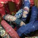 Bohemian Handmade Design Cotton Multi Color Cotton Fashion Multi Colored Umbrella Embroidery Boho Umbrellas Parasol (10 Pcs lot)