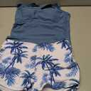 Girls Tankini Swimsuit 2 Piece Bathing Suits for Girls Square Collar Swim Tank Top and Drawstring Bottoms for 15-16Y