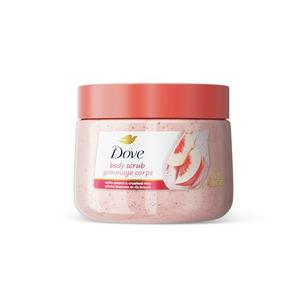 Dove White Peach & Crushed Rice Body Scrub Exfoliates and Deeply Nourishes for Smooth, Radiant Skin 15 oz