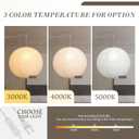 Paper Lantern Lamp Plug in Hanging Lamp, 20in White Rice Paper Pendant Light with 19.7FT Cord Large Globe Japanese Japandi Wabi Sabi Chandelier for Dining Living Room Bedroom Office 1 Pack