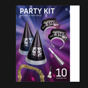 Amscan Prismatic  New Year's Party Kit 24PCS