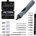 Electric Screwdriver 3.6V Mini Cordless Power Screwdriver Set, Precision Bits with 250 RPM Powerful Motor, LED Lights, Portable Toolbox for Electronics Appliances Repairs