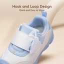 Balabala Toddler Girl Sneakers Walking Shoes Toddler Boy Sneakers Baby Sneakers Running Shoes Lightweight Slip on Sneakers Blue White