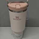 STANLEY IceFlow 2.0 Flip Straw Tumbler with Handle 40 oz | Twist On Lid and Flip Up Straw | Leak Resistant Water Bottle | Insulated Stainless Steel | BPA-Free | Rose Quartz