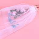 2 x Chanaco Bride to Be Veil Bachelorette Party Accessories Bridal Shower Decorations Short Veils with Comb Favors Wedding Gifts (white blue)