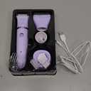 Ufree Bikini Trimmer Electric Razors for Women, Rechargeable Pubic Body Hair Trimmer Electric Shaver for Legs Body Hair, Bikini Shaver IPX7 Waterproof, Gifts for Women, Purple