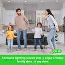 BUBO GU10 LED Bulb 6W Equivalent 50W, 4000K Cool White 650 Lumens, Non-Dimmable GU10 Bulb Replacement for Track Lighting, MR16 LED Bulb for Kitchen, Range Hood, Living Room, Bedroom, 6 Pack