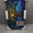 DAIFURONGE Tempered Glass Backsplash for Kitchen, Tree of Life Art Stove Backsplash Protector - Easy to Clean Wall Decor (Art Deco 1, 30"x16"(76.2x40.64cm))