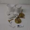 NIORSUN 14.5 inch Battery Operated Wall Sconce Set of 2,Gold Rechargeable Wall Lights with 5200mAh Dimmable Detachable Bulbs and Remote,9 Colors Wireless Sconces for Bedroom Living Room Hallway Decor