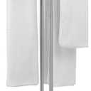 Free Standing Towel Rack for Bathroom - Brushed Nickel Finish - Stand Alone 2 Tier Stainless Steel Towel Rack for Bathroom Floor with Heavy Marble Base, Double T Shape Drying Stand for Towels