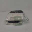 Homsort Woven Rope Basket Set - 12x10x9 Inches Decorative Storage Bins for Home, Laundry (3 Pack White & Black) Handles