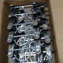 24 Pack Baby Hangers with Clips, 360Rotatable Toddler Pant Hangers with Clips, Non-Slip Space Saving Kids Hanger for Newborn Children Clothes Skirts Boots Closet Organizers, Black