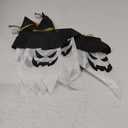 4pcs Halloween Glowing Ghost Hat Led Decorative Hanging Lights for Spooky Party Atmosphere for Porch Outdoor